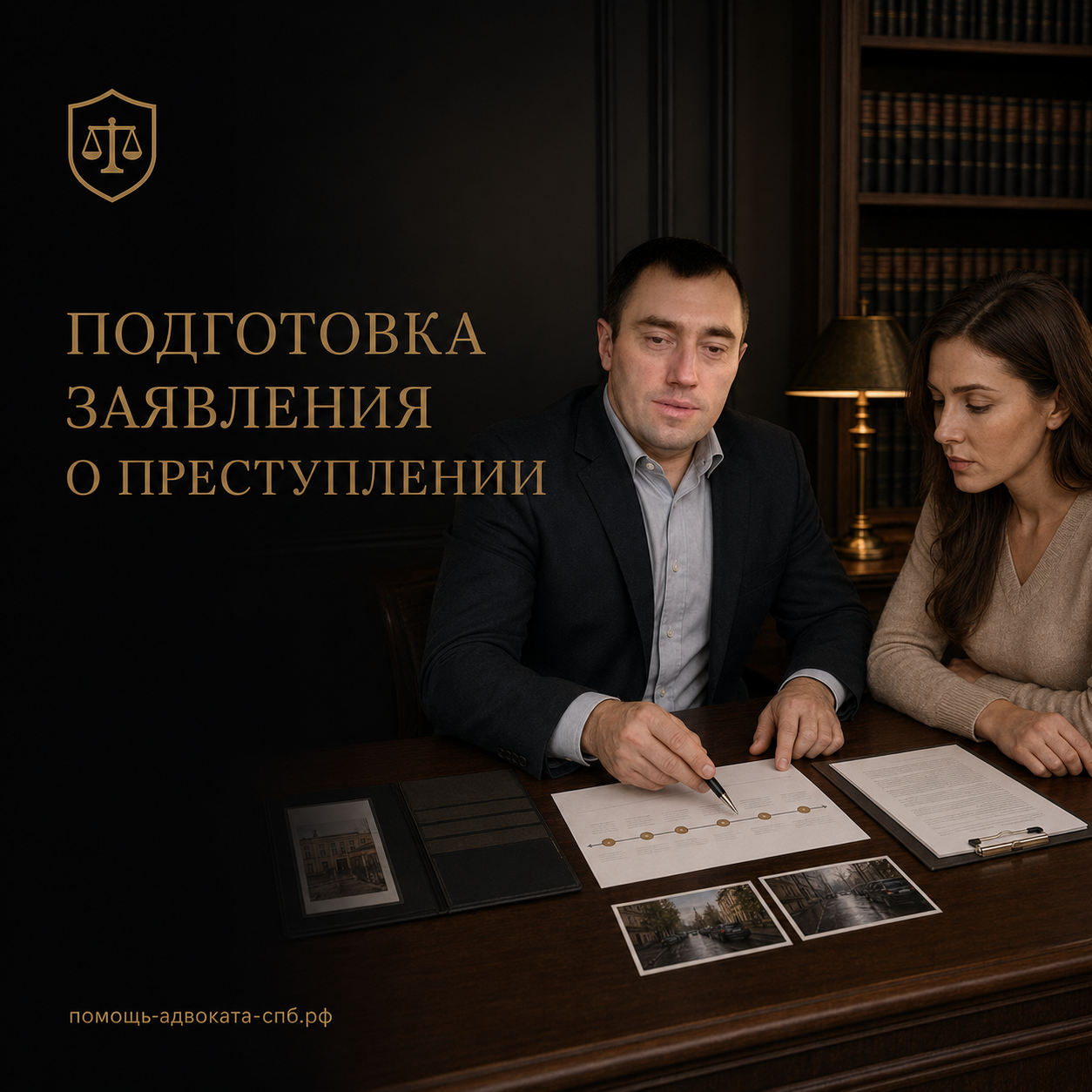Подготовка заявления о преступлении – юридическая услуга адвоката